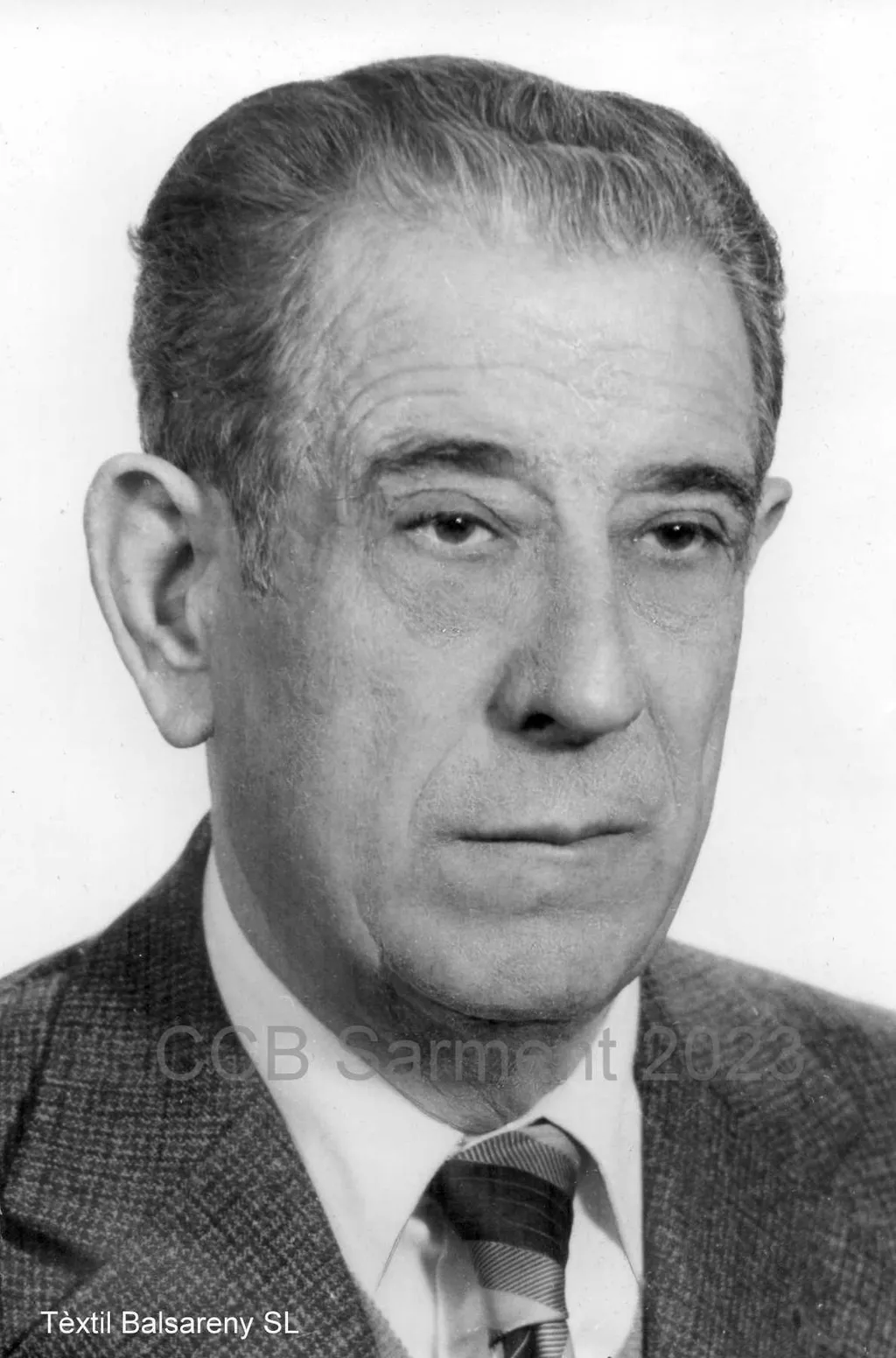 Retrato en blanco y negro de Emili Bonals Ambròs